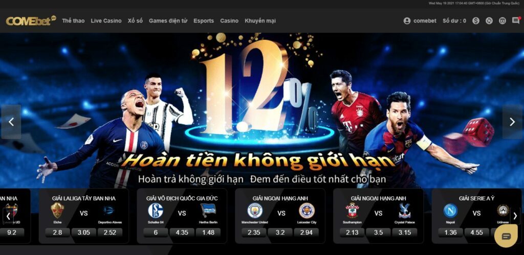 Nhà cái tặng tiền đăng ký top đầu thị trường gọi tên Comebet