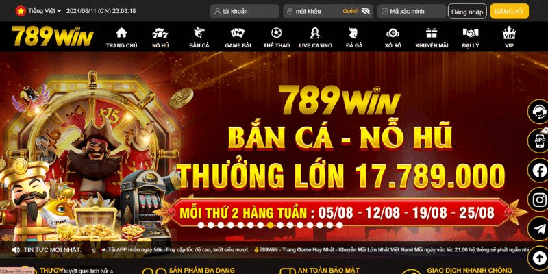 789WIN luôn đề cao tính bảo mật tại nhà cái