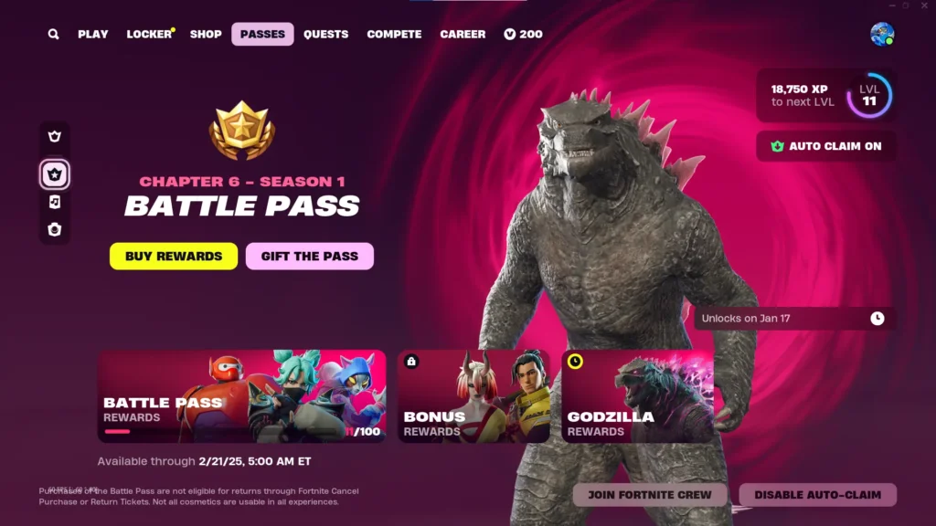 Cách trở thành Godzilla và Cách Tìm Godzilla trong Fortnite