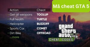 Tổng hợp cheat code hack GTA 5 triệu hồi súng, gọi xe bất tử