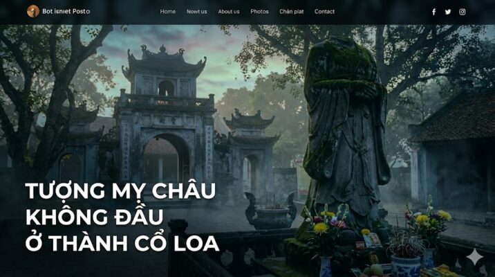 Tượng Mỵ Châu Không Đầu Ở Thành Cổ Loa