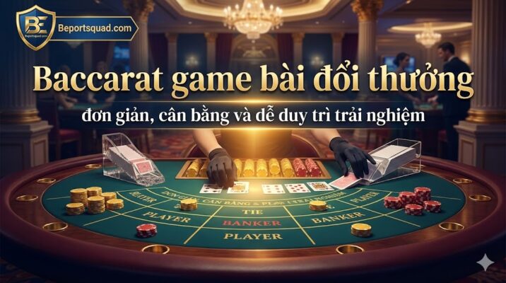 Baccarat game bài đổi thưởng – đơn giản, cân bằng và dễ duy trì trải nghiệm