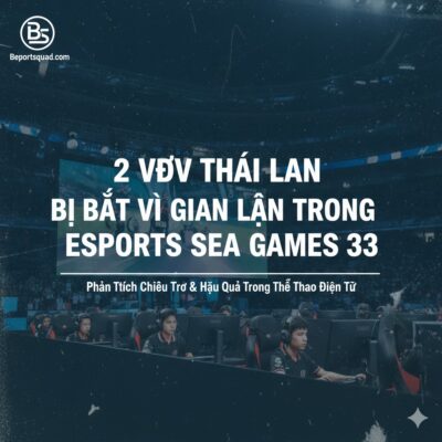 2 VĐV Thái Lan bị bắt vì gian lận trong eSports SEA Games 33