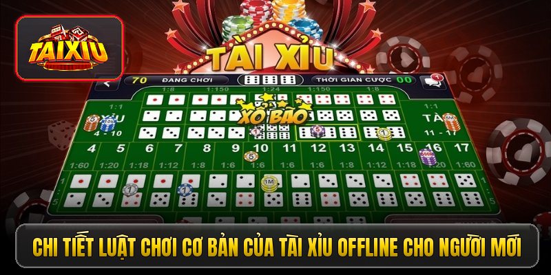 Chi tiết luật chơi cơ bản của Tài Xỉu Offline cho người mới