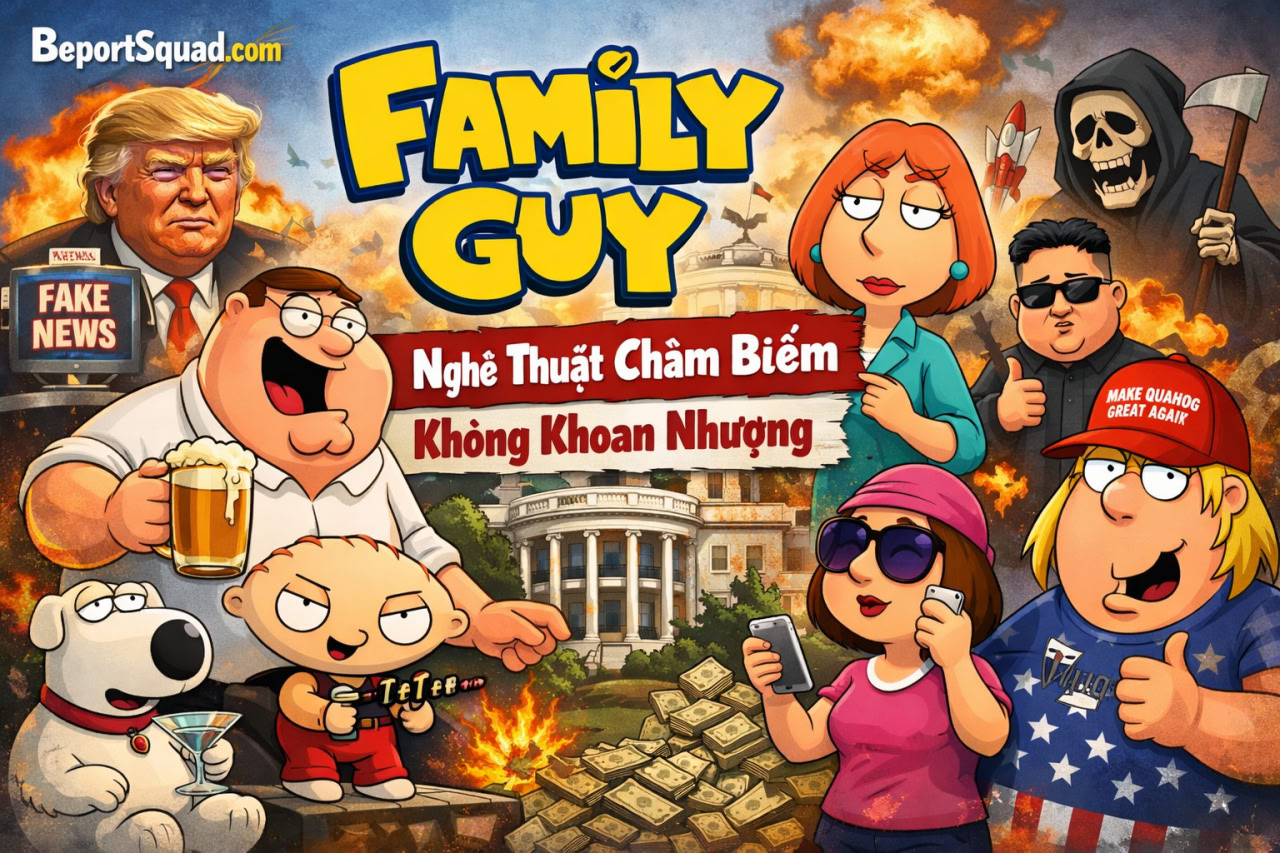 Family Guy – Hoạt Hình 18+ Châm Biếm Táo Bạo Nhất Mỹ