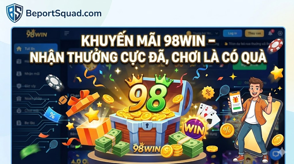 Khuyến mãi 98WIN – Nhận thưởng cực đã, chơi là có quà