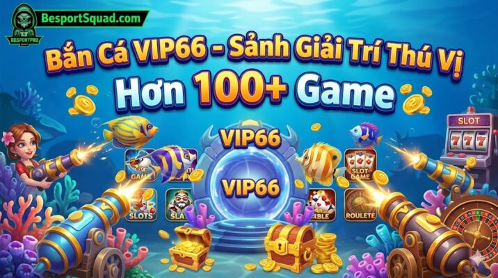 Bắn Cá VIP66 - Sảnh Giải Trí Thú Vị Với Hơn 100+ Game