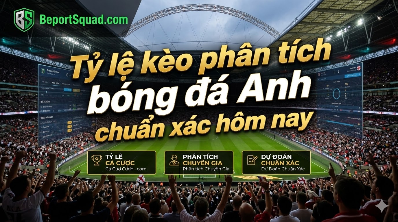 Tỷ lệ kèo phân tích bóng đá Anh chuẩn xác hôm nay