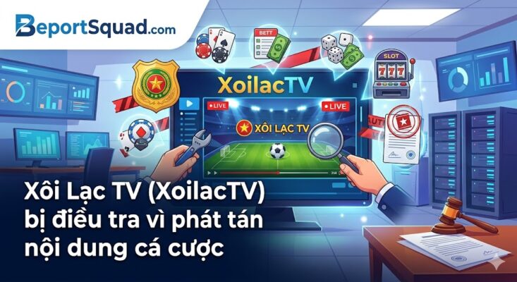 Xôi Lạc TV (XoilacTV) bị điều tra vì phát tán nội dung cá cược