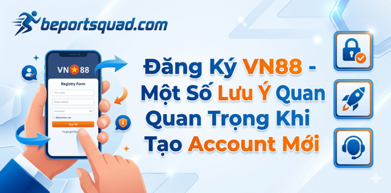Đăng Ký VN88 - Một Số Lưu Ý Quan Trọng Khi Tạo Account Mới