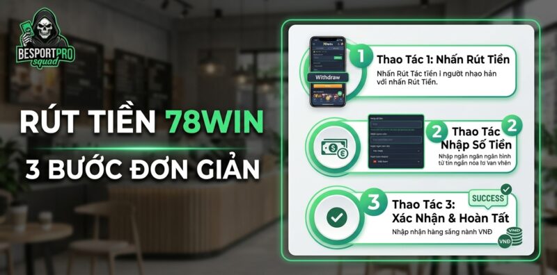 Rút Tiền 78Win Nhanh Gọn Với 3 Thao Tác Cực Đơn Giản