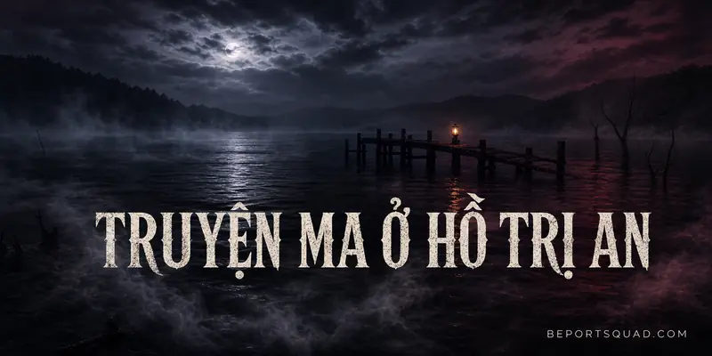 Truyện ma ở hồ Trị An với mặt hồ mù sương và bến gỗ trong đêm