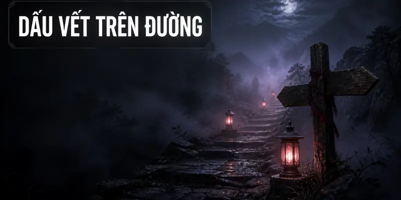 Dấu vết trên đường trong truyện ma đưa lối quỷ dẫn đường