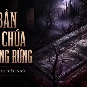 Dị bản về công chúa ngủ trong rừng với công chúa trong quan tài kính giữa rừng gai, sắc đỏ tím huyền bí
