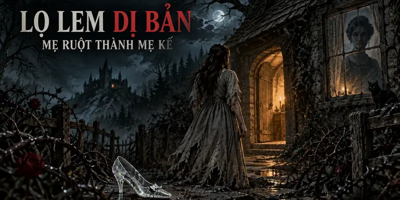 Lọ Lem dị bản mẹ ruột thành mẹ kế trước căn nhà bị nguyền