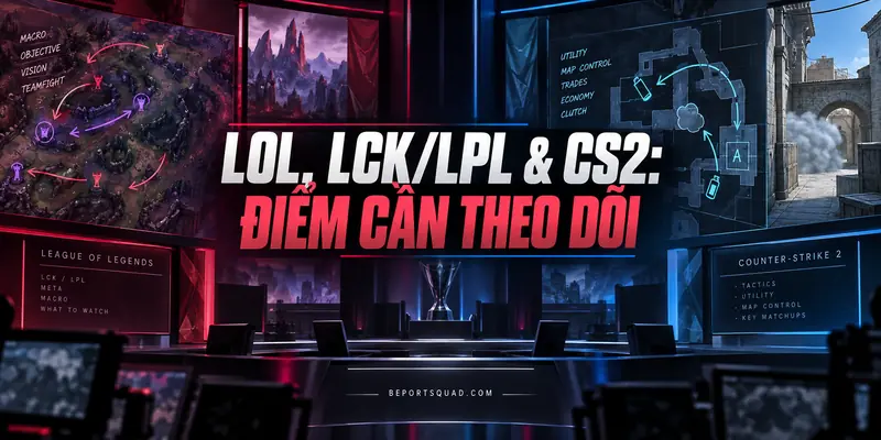 LoL LCK LPL và CS2: những điểm cần theo dõi ngày 26/09
