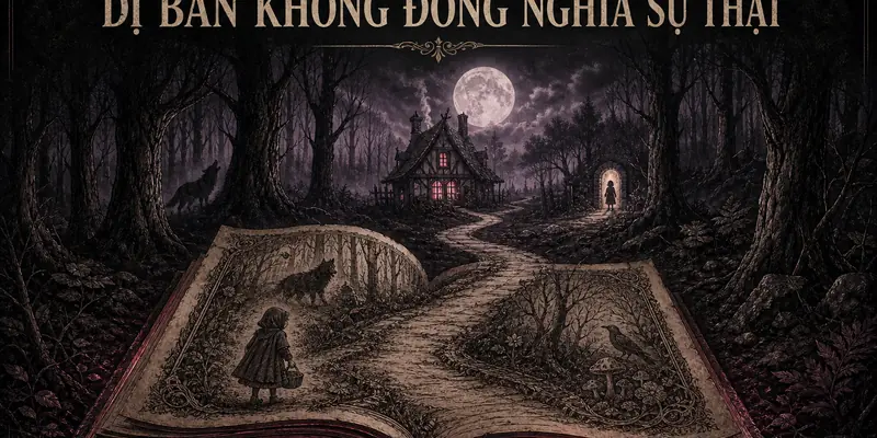 Minh họa dị bản truyện cổ Grimm không đồng nghĩa sự thật