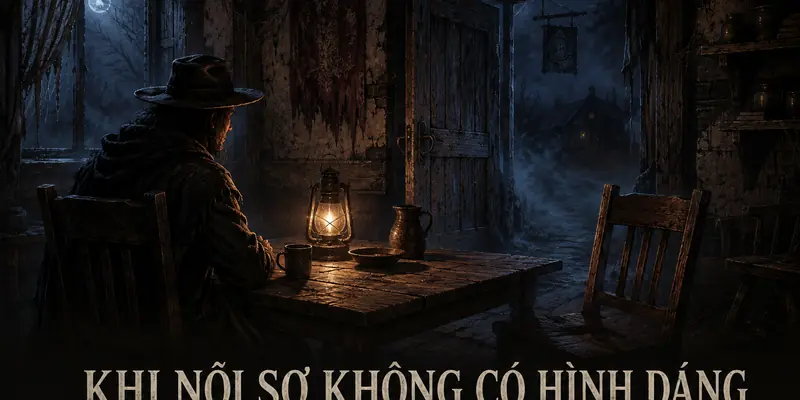 Minh họa nỗi sợ không có hình dáng trong truyện Chu du thiên hạ để học rùng mình