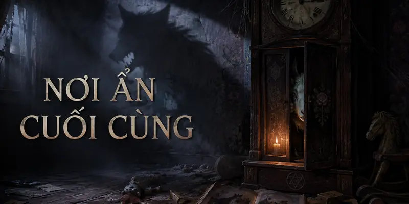 Dị bản Chó sói và bảy chú dê con: chú dê út ẩn trong chiếc đồng hồ cổ