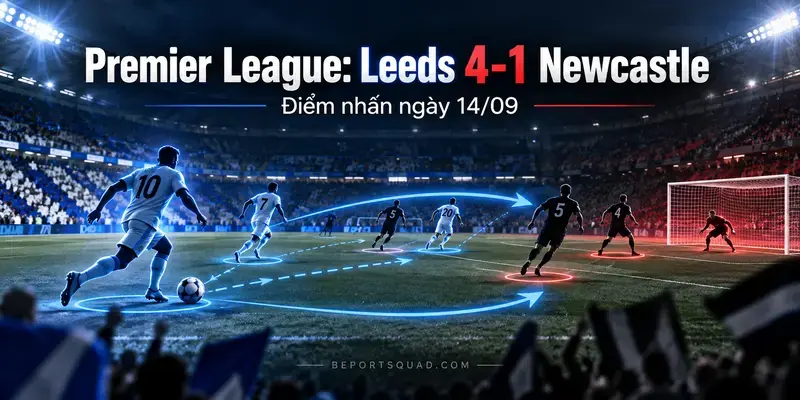 Premier League Leeds thắng Newcastle 4-1 ngày 14/09