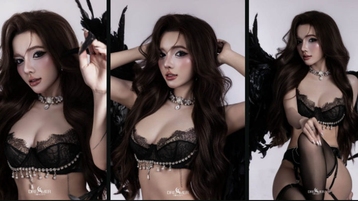 Full Bộ ảnh Black Angel của Lily