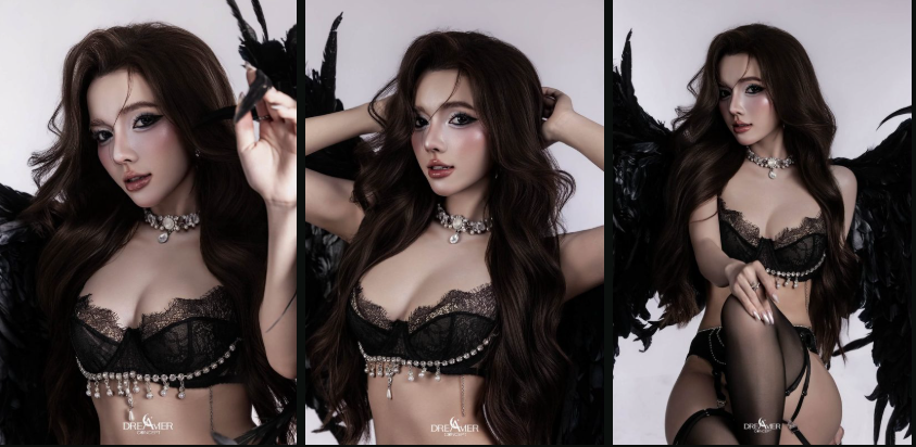 Full Bộ ảnh Black Angel của Lily